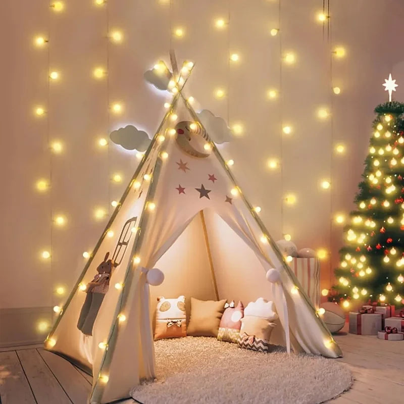 Warm LED Globe String Lights – 3M Fairy Lights