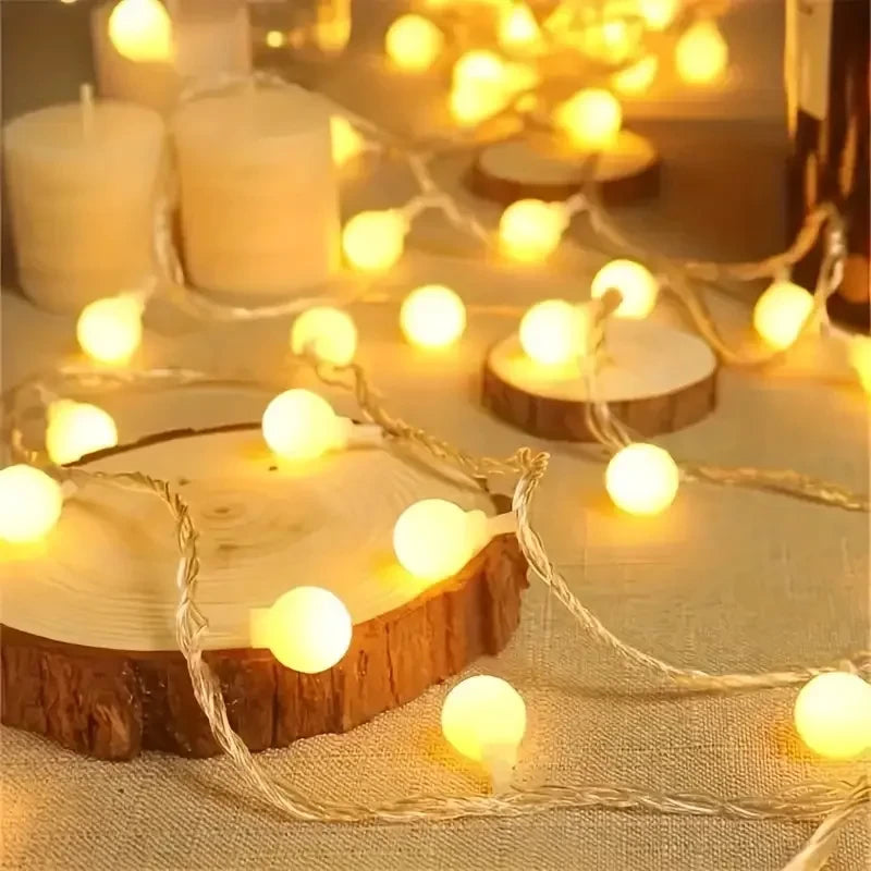 Warm LED Globe String Lights – 3M Fairy Lights