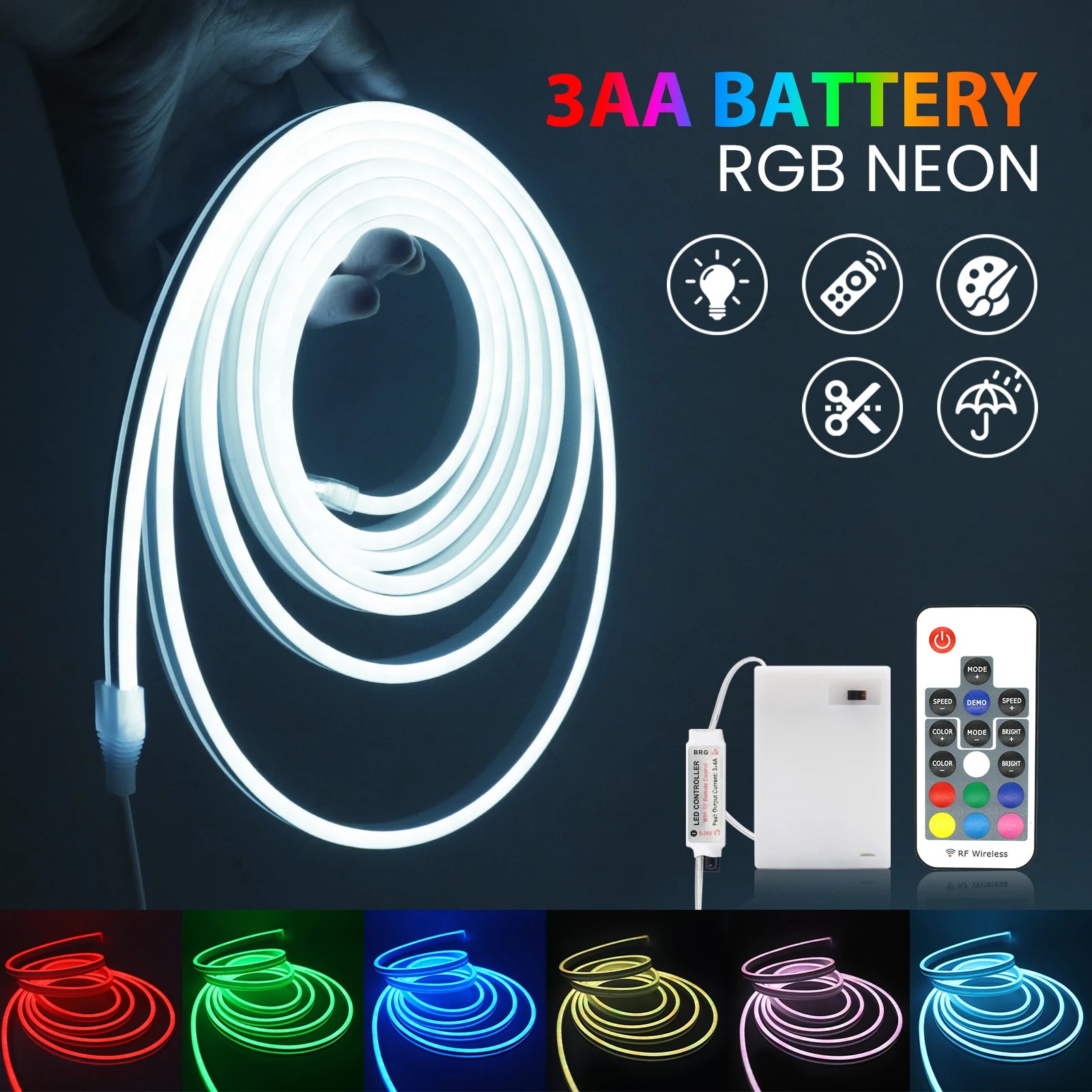 Neon Glow Bluetooth Strip Lights
