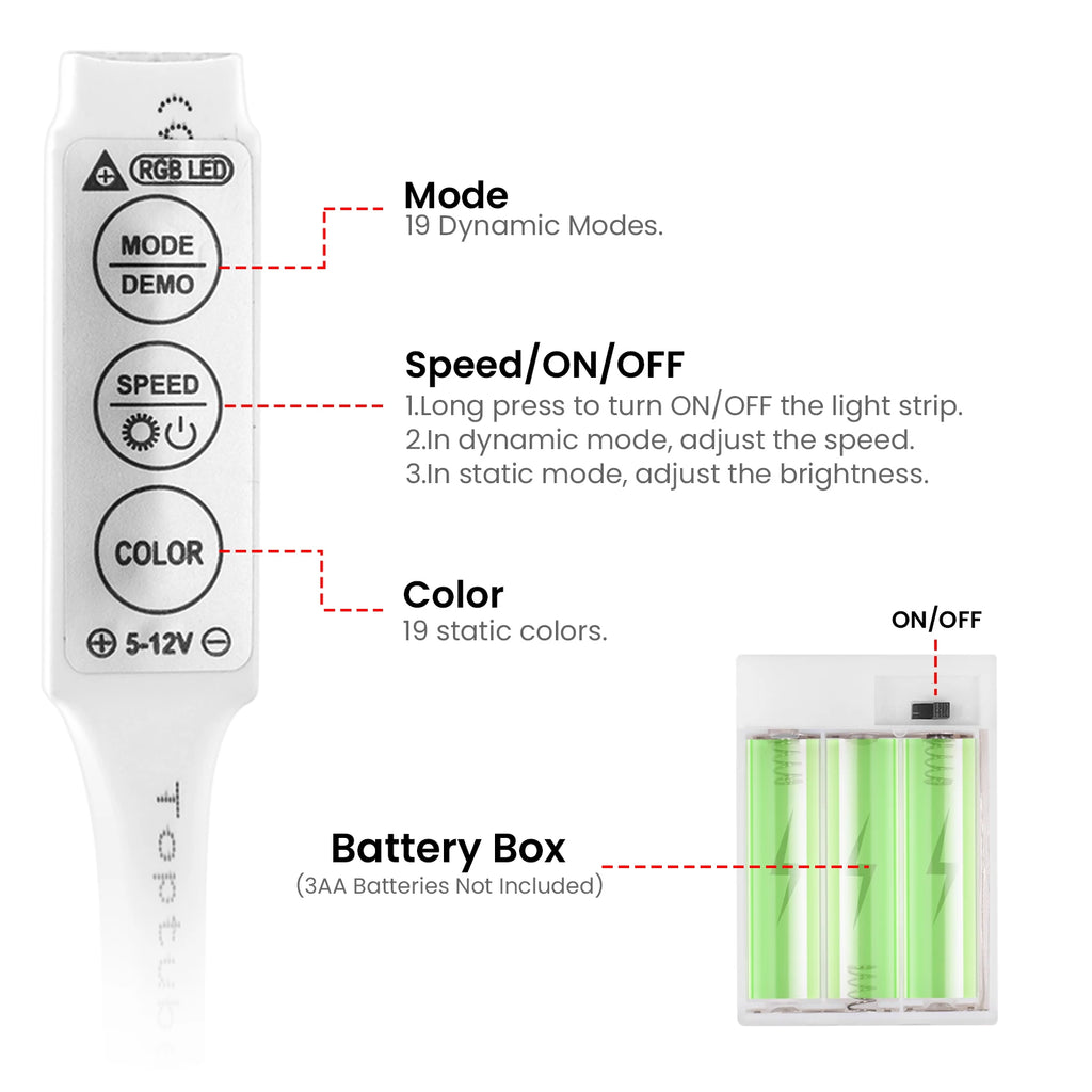 Neon Glow Bluetooth Strip Lights