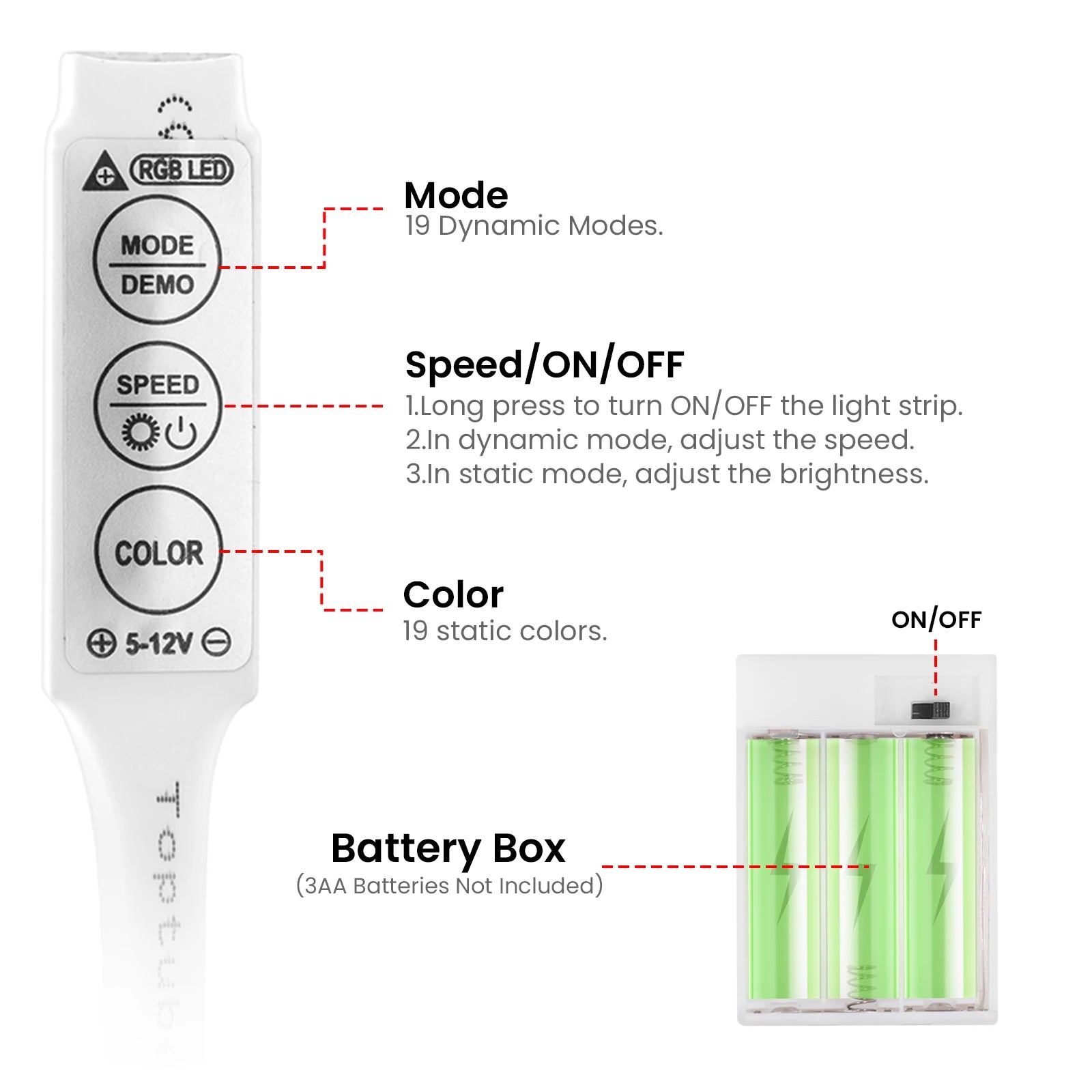 Neon Glow Bluetooth Strip Lights
