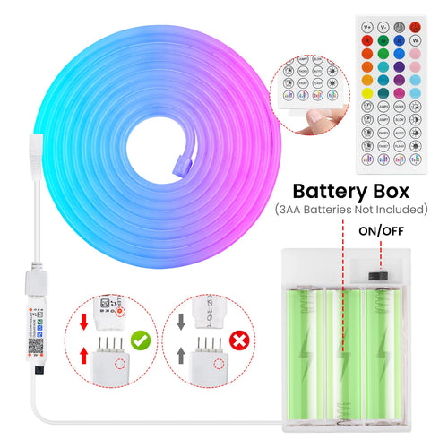 Neon Glow Bluetooth Strip Lights